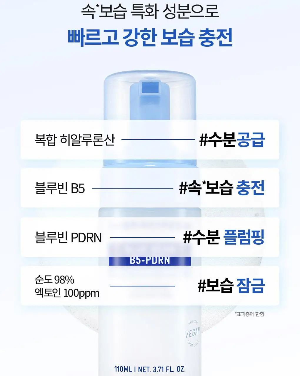 [NEW] 브링그린 블루빈 B5-PDRN 마일드 버블세럼 110mL(+실리콘 브러시) 상세페이지 11